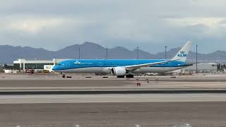 KLM Boeing 78710 Dreamliner departs Las Vegas  PHBKD [upl. by Chiles]