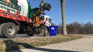 HQ Labrie Automizer Split Body on a Monday Morning Trash and Recycling Route [upl. by Enale]