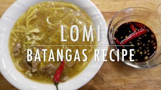 LOMI BATANGAS  EASY RECIPE SIMPLE [upl. by Yttak39]