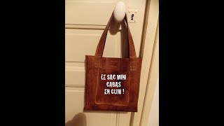 TUTO CUIR  8  Le sac cabas en cuir [upl. by Arraik]