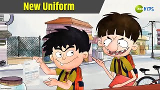 New Uniform  Badrinath and Budhdeb  Comedy Cartoon  Hindi Cartoon  TV Show  Zee Kids [upl. by Corella]