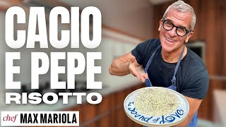 RISOTTO CACIO E PEPE col Trucco per farlo Cremoso e Saporito  Ricetta di Chef Max Mariola [upl. by Anoniw522]