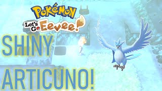 SHINY ARTICUNO IN 736 RESETS Pokémon Lets Go Eevee and Pikachu [upl. by Brandenburg]