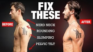 How to Fix Your Posture in 4 Moves PERMANENTLY [upl. by Mcleod]