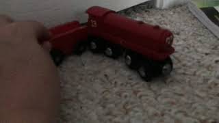 My custom wooden Alfred Porkys railroad [upl. by Einnalem]