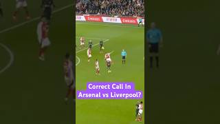 Was this big moment towards the end of Arsenal vs Liverpool called correctly [upl. by Sipple221]