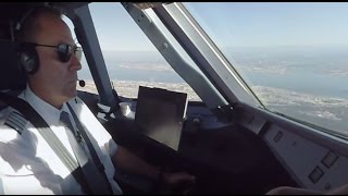 CockpitFlug in 360° Von Düsseldorf nach Lissabon Full Version [upl. by Hanan]