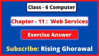 Computer Class 6 Chapter 11 Question answer  Class 6 Computer Lesson 11 Exercise Solution [upl. by Anilrac182]