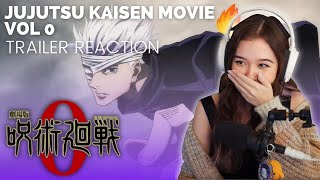 JUJUTSU KAISEN VOL 0 MOVIE TRAILER REACTION 😍 [upl. by Adiv393]