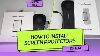 Insta360 X3 and X4 screen protector application videoTh [upl. by Aneertak614]