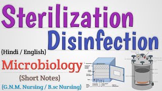 Sterilization and disinfection microbiology  Sterilization in hindi  Method Of Sterilization [upl. by Munn]