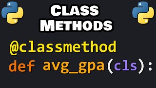 Learn Python CLASS METHODS in 6 minutes 🏫 [upl. by Artair140]