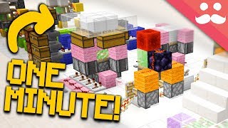 10 ONE MINUTE Redstone Builds in Minecraft 113 [upl. by Janette]