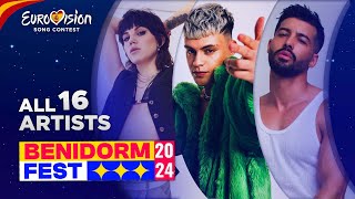 🇪🇸 Benidorm Fest 2024 All Participants Eurovision 2024 [upl. by Sawyor]