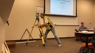 How to set up a digital theodolite TD [upl. by Afira]