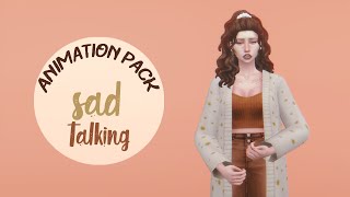 Sad animation pack  Sims 4 [upl. by Henriha622]