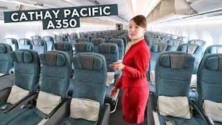 ECONOMY CLASS on CATHAY PACIFICs A350  A Review  Economy Week [upl. by Golightly718]