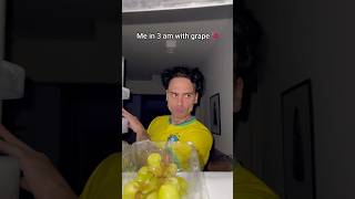 ME EVERYTIME WITH GRAPE🍇💀grape food challenge night shelove [upl. by Doloritas]