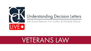 Understanding VA Decision Letters [upl. by Oilisab]