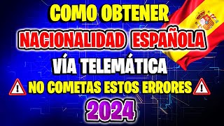 Guía Paso a Paso para Solicitar la Nacionalidad Española por Residencia 2023 [upl. by Nirrol]