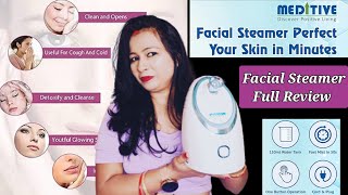 Facial Steamer Review  Best Facial Steamer in India Meditve Facial Steamer For Skin Care [upl. by Naji]