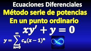 19 EDO resuelta por series de potencias [upl. by Aisatna]