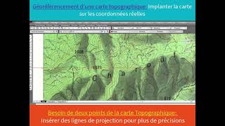 Etude hydrologique Géoréférencement dune carte topographique sur AutoCad [upl. by Nennarb625]