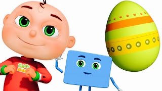 Five Little Babies Opening Surprise Eggs  Learn Shapes For Children  Zool Babies Fun Songs [upl. by Auqinet471]