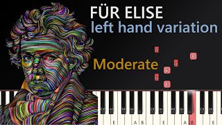 Master Für Elise on Piano Like A Pro Left Hand Variation [upl. by Hardy447]