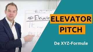 Elevator pitch voorbeeld [upl. by Adiell]