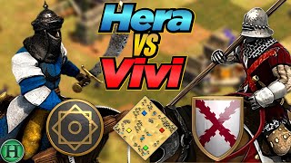 Saracens vs Burgundians  1v1 Arabia  vs Vivi  AoE2 [upl. by Nomahs]