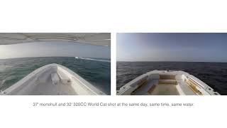 Powered Catamaran vs Monohull Comparison [upl. by Hgielek]