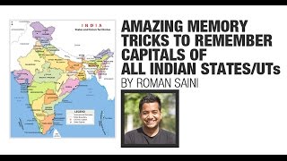 Memory Tricks to Remember Capitals of Indian StatesUTs IASUPSC SSC CGL RRB Bank PO [upl. by Clementis]