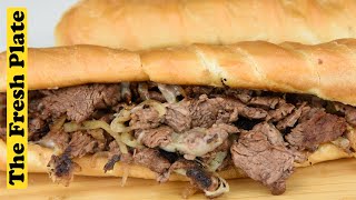 How To Make Classic Philly Cheesesteak Sandwich thefreshplate06 [upl. by Wellesley]