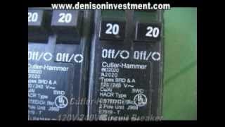 CutlerHammer 20A Circuit Breaker denisoninvestmentcom [upl. by Aicrag595]