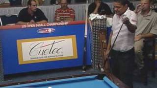 2005 US Open 9Ball Championship Gabe Owen vs Efren Reyes [upl. by Atiloj]