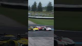 Nick Tandy in the Porsche passes Bourdais in the Cadillac [upl. by Amikat]