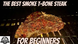 Pit Boss pro series  smoke T Bone steak on pellet grill [upl. by Scopp602]