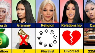 Comparison Nicki Minaj vs Doja Cat vs Cardi b vs Megan Thee Stallion [upl. by Ule]