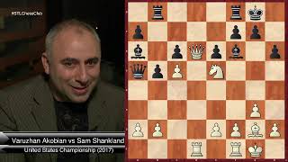 Sam Shankland Goes Down at the 2017 US Champs  Grandmasters Choice  GM Varuzhan Akobian [upl. by Oilicec310]