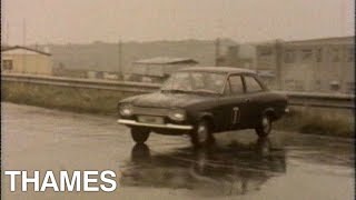 How to skid your car  Motoring show  Drive in  1973 [upl. by Thorpe514]