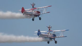 AeroSuperBatics Wingwalkers International Ayr Show Festival of Flight 2024 [upl. by Aiuqram]