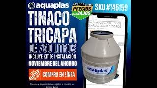 TINACOS DE 750 LITROS DE VENTA EN HOME DEPOT PUEBLA Y TLAXCALA [upl. by Eislrahc]