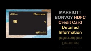 HDFC MARRIOTT Bonvoy Credit Card  Benefits  Offers  Detailed Information  Tamil [upl. by Avot]