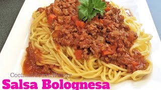 Receta Salsa Bolognesa O Boloñesa Casera Deliciosa [upl. by Brandyn67]