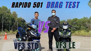 VF3 LE pasang Rapido 501 rim Lawan VF3 v2 Rapido 501  Pemenang rim Modifly [upl. by Arikahc]