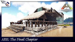 Our Herbivore Island Base Build Continues ARK HARDCORE  ARK The Final Chapter 17 [upl. by Darian636]