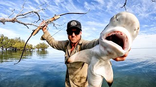 SHARK vs BOW n ARROW  Eating only what I Catch  GIANT CRAB [upl. by Lorola]