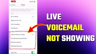 Live voicemail not Showing  set up voicemail on iPhone [upl. by Harvey]