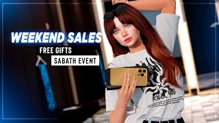 Weekend SALES Second Life  FREE Gifts Sabath Event  Shopping HAIR Sales ♥ [upl. by Kelbee258]